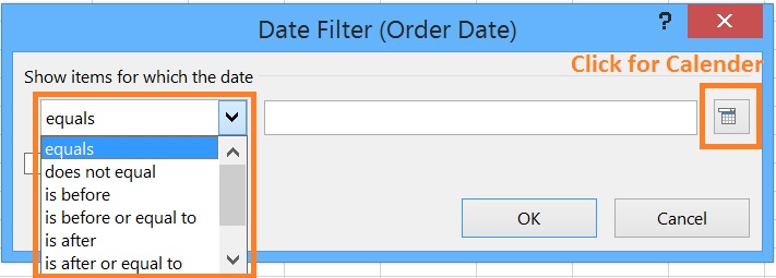 Custom Date Filters in pivot table