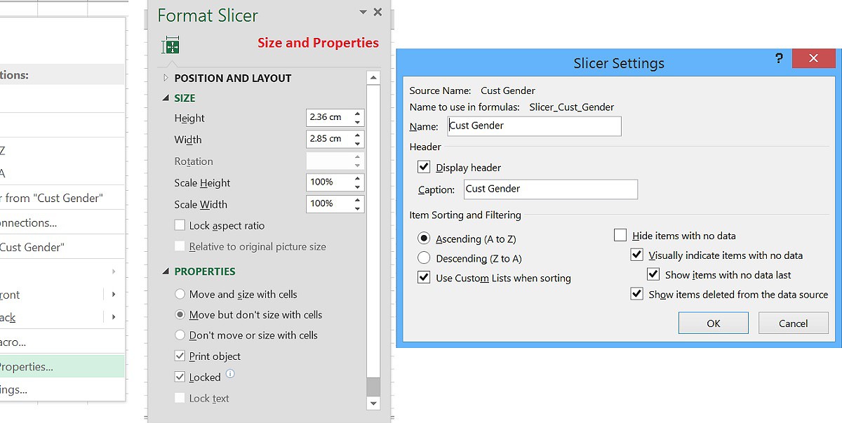 Slicer Settings dialog box